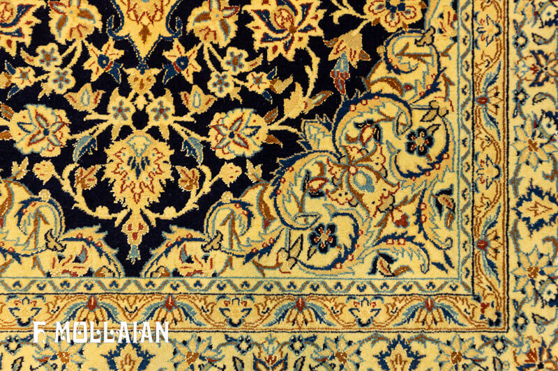 فرش آنتیک کلاسیک ایرانی نایین (نائین) تودشک کد:۱۳۷۶۲۶۷۸